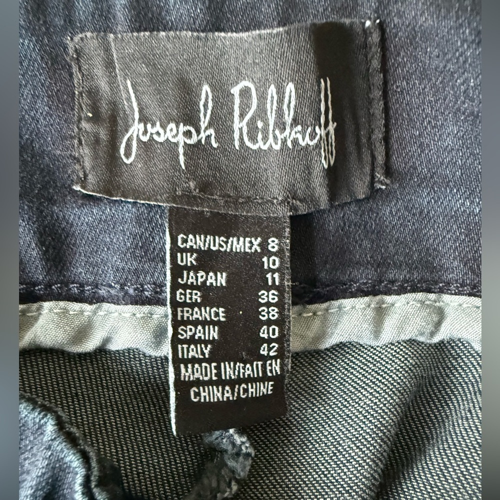 Joseph Ribkoff Dark Blue Jeans with Elastic Waist -Size 8 - Picture 6 of 6